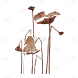 手绘-雪景元素-莲藕