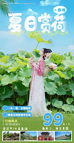 源文件下载【享设计】搜索编号：94820017552978919【夏日赏荷海报】