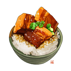 花花菜菜菜采集到美食插画