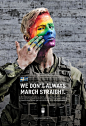 Swedish Armed Forces Print Ad - We Don&#;039t Always March Straight, 2