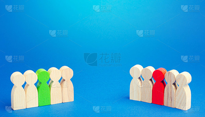 对立的两方。通过谈判解决冲突。调解和仲裁。达成停战协议，结束对抗。竞争，团队之间的竞争。Deesca