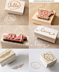 Custom rubber stamps from EatPrayCreate! Love!