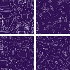 四方连续纹样,商业厨房,请柬,纺织品,食品,烹调用具,绘制,布置,问候,烹调