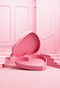 adorable-cartoon-style-Pink-heartshaped-box-open-i