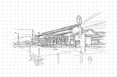 黑白线稿 漫画场景家-客厅-卧室 (8)