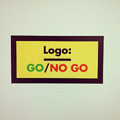 别后无恙采集到Logo Go/No Go