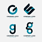 字母 g logo标志矢量图素材