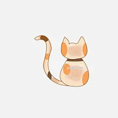 手绘一只小花猫背影设计图片大小2000x2000px 图片尺寸363.94 KB 来自PNG搜索网 pngss.com 免费免扣png素材下载！插画#动物#卡通#猫咪#萌宠#手绘#一只猫#装饰图案#