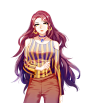 长发女