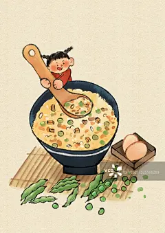 立夏节气国风插画图片素材