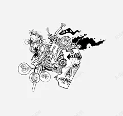 手绘恶魔插画高清素材 设计图片 免费下载 页面网页 平面电商 创意素材 png素材