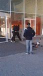 Gevecht zuiderpark Knock Out!! GIF