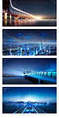 科技光效数字AI智慧城市大数据网络链接车桥大厦海报PSD设计素材-淘宝网
