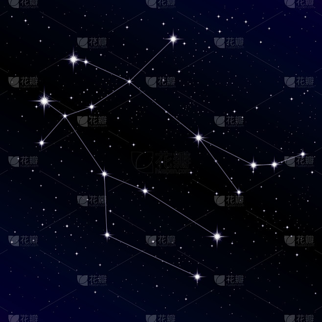 双子座,星座,双子星飞船,天空,星系,夜晚,无人,绘画插图,符号,科学