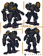 Crunch, Zak Foreman : Concept Art I did for Paragons new hero "Crunch" 
The rest of the team did an awesome job on this guy! check out his in game release trailer here if your interested
https://www.youtube.com/watch?v=CPVkHJNdHt8 
Big thanks to