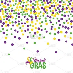 明亮的抽象点mardi gras模式