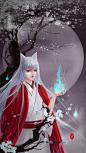 巴卫同人~-风绽_元气少女缘结神,巴卫,美男,唯美_涂鸦王国插画