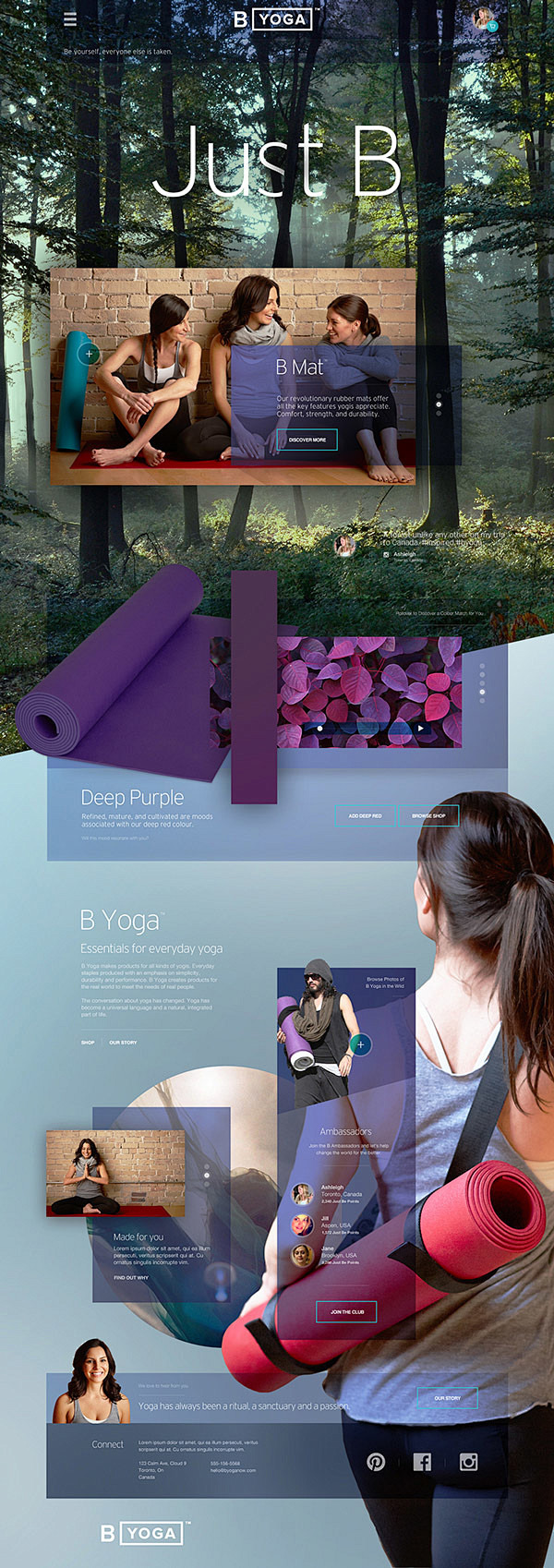 B Yoga Website by Ag...