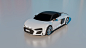 3D Audi Audi 3D Audi R8 car car 3D  Maya model R8 Spyder Render