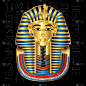 法老,埃及,突旦卡门面罩,矢量,面罩,黄金,木乃伊化的,面具,母亲