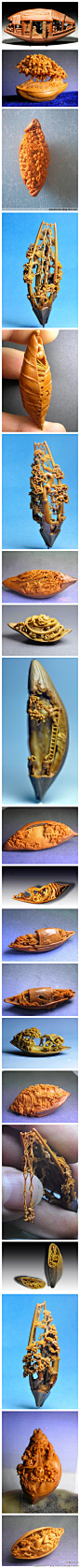[【艺术创意】绝美的核桃雕刻艺术] - 第一次见到核雕，有点不可思议！