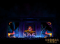 水韵沙澧, Li Chang : Chinese ancient style night view concept               Water curtain screen design