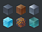 Isometric texture cubes for game
