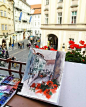 Julia Barminova 的旅行水彩速写本子 静物插画 花 艺术 绘本日记 水彩 旅行日记 旅行 手绘 安静 唯美