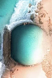 拉古纳海滩的天然泳池手机壁纸