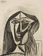 picasso, pablo tête de femme au cor ||| bust ||| sotheby's n09740lot9lk53en