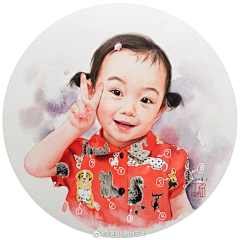 cchart采集到水彩人物