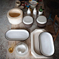 “Crudo”玻璃、陶器餐具集合设计 工业设计--创意图库