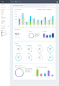 多个网站后台管理数据统计界面欣赏-UI图-UI设计师交流平台