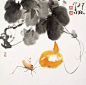 萧朗 · 《写意金秋》| 萧朗(1917-2010)，中国杰出的美术教育家、国画家。萧先生特别爱画秋天，他画秋天的果实，秋天的虫鸟，秋天的花朵，秋天的树叶。无论画花鸟、草虫、树木，整个画面都有很大的空间，有一种看不见的湿润气息在里面流动。看完后，心情倍感宽松、清爽、舒朗！ ​​​​