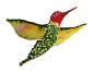 Hummingbird Decorative Paper BIRD Hanging for GOOD LUCK  Unique Miniature Original Watercolor Glitter Design #手工# #纸艺# #文具# #原创#