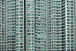 位于东涌地区的香港住宅大厦。香港是世界上人口最密集的城市之一