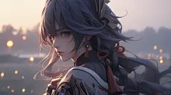 电脑壁纸|Midjourney绘画——原神雷电将军