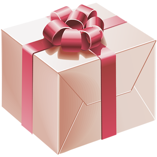 粉色的礼物盒图标