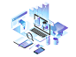 Online education concept.
