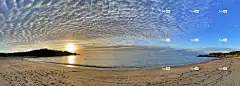 日落 免费壁纸 天空 全高清壁纸 云 Mac壁纸 海 海洋 太阳