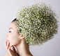 Unusual Hair Dressing Using Baby's Breath (Gyp)