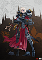 月球，艺术家，战锤40k，同伴，adepta sororitas，战斗姐妹，战斗姐妹，教会法，帝国，帝国，其他，动漫艺术，动漫艺术，动漫艺术