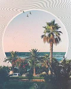 设计师Divine Designs的超现实主义海报模仿早期拼贴合成的效果，让海报充满了奇幻复古的感觉~