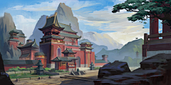 zero不是零采集到游戏场景-----中国建筑，古风风景