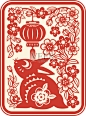 十二生肖兔年(2011年)插画图片素材