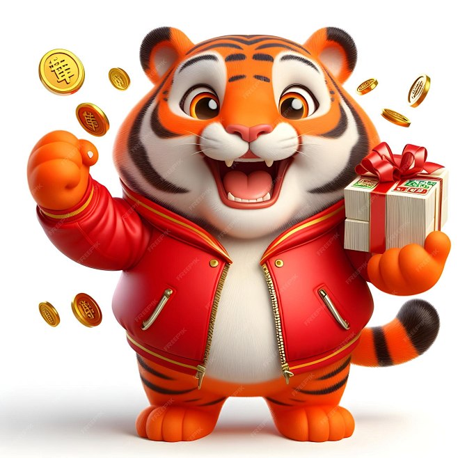 a tiger in a jacket ...