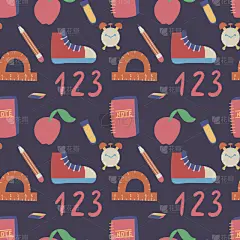 深蓝,四方连续纹样,华丽的,纺织品,铅笔,鞋子,壁纸,现代,装饰物,教育