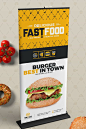 Digital Signage For Fast Food Agency Billboard Rollup Banner Location Board Promotional Counter Shop Sign Bundle, #Ad #Agency #Billboard #Rollup #Food