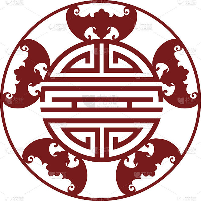 中国长寿五福象征插图