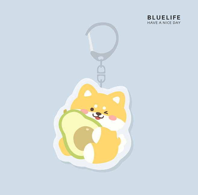 ins卡通可爱恐龙兔兔柴犬狗狗猫咪钥匙扣...